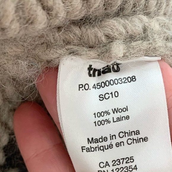 Aritzia TNA Grandpa Cowichan Tribal Bird Sea to Sky Wool Cardigan Size XS - Picture 7 of 9